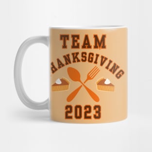 Team THANKSGIVING 2023 Classic Holiday Fan Style Mug